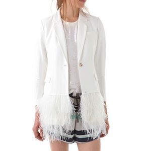 Elizabeth and James ostrich feather jacket